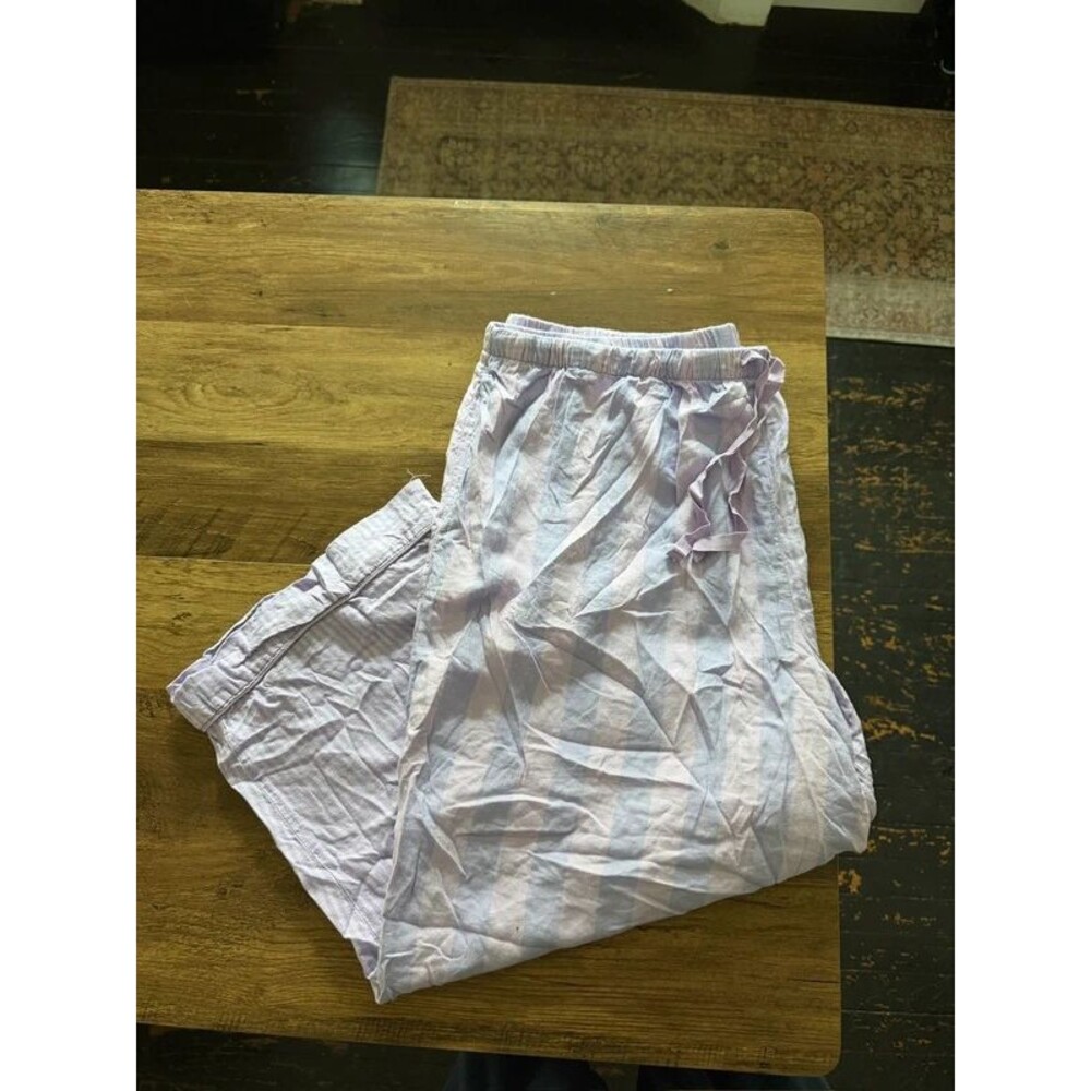 Joyspun lavender stripe crop pajama pants